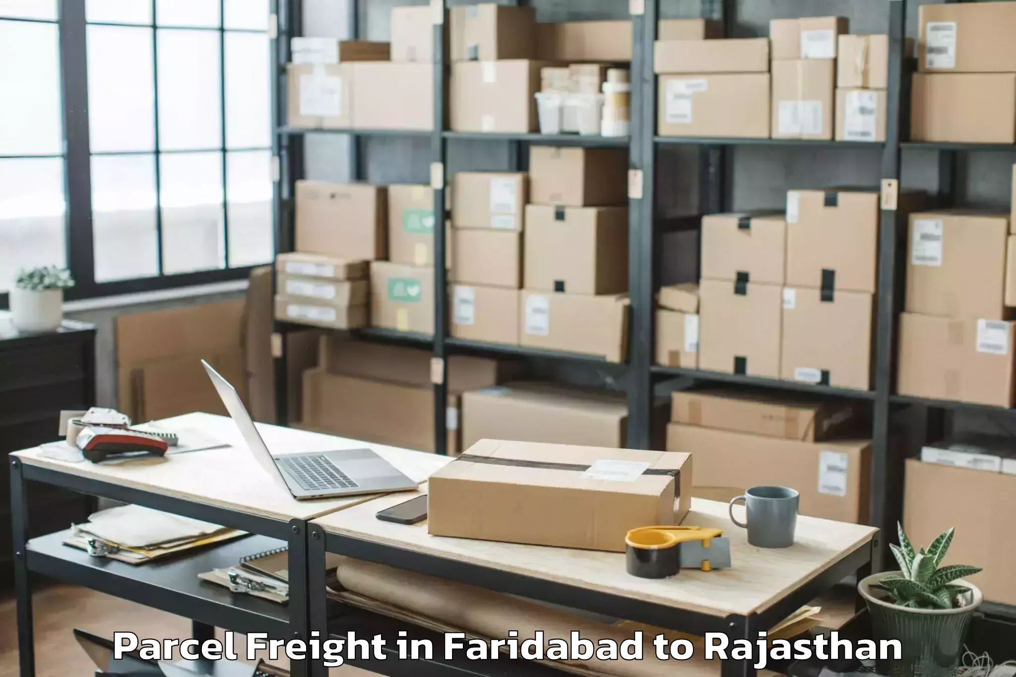 Discover Faridabad to Sheoganj Parcel Freight